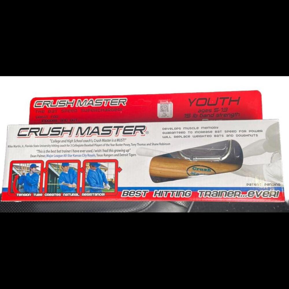 Crush Master The Bat Speed Supercharger Hitting Trainer 40 Lb Tension Tube Adult